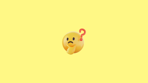 고민하는 표정의 얼굴